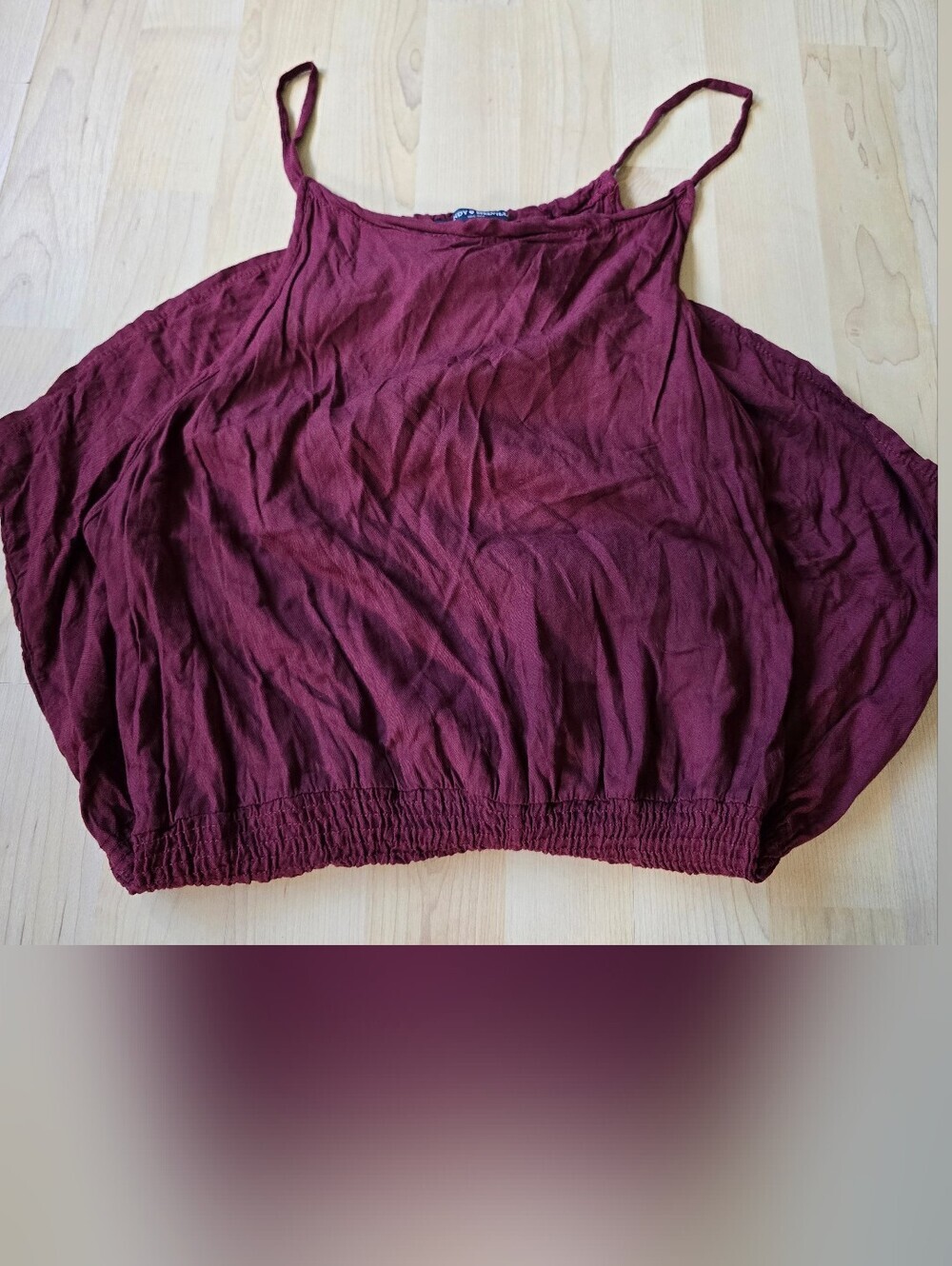 Brandy Melville Blanche Maroon Romper Cotton Blend One Size